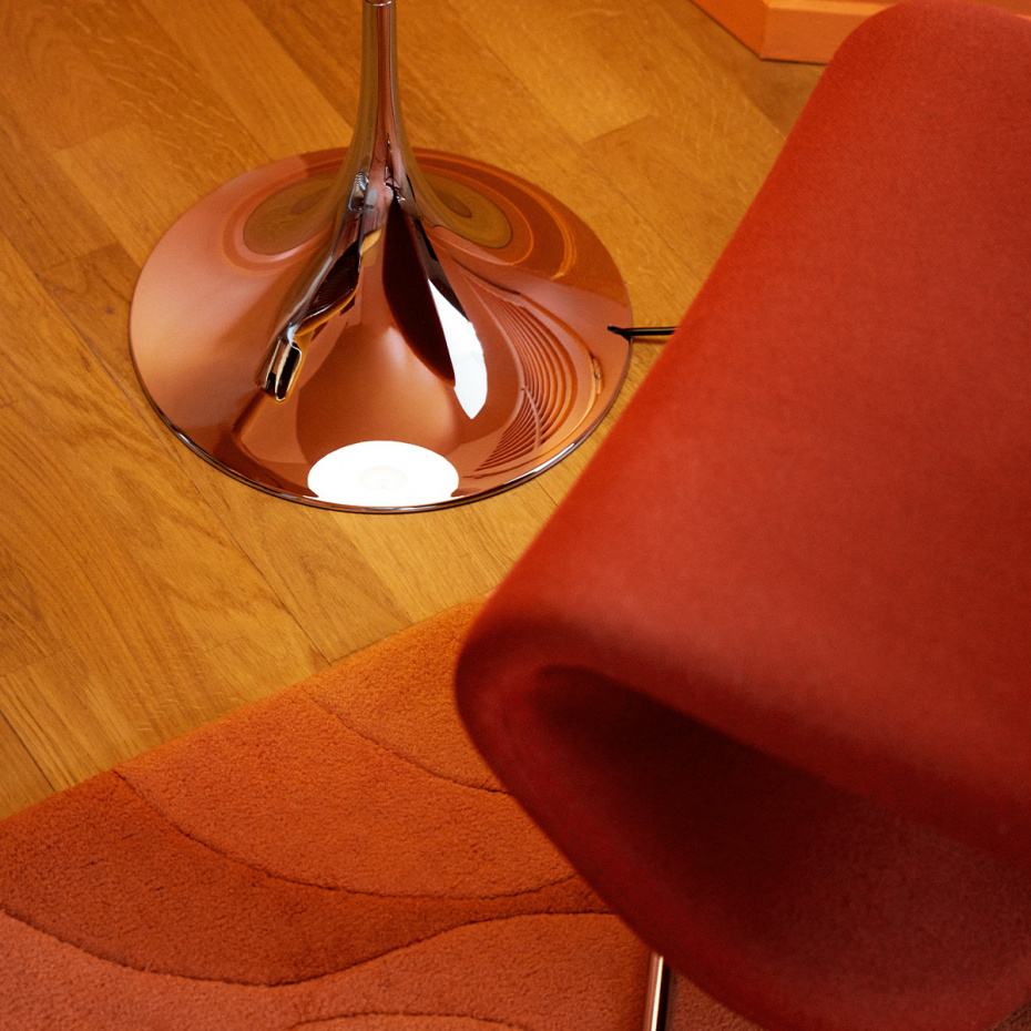 Panthella Ø500 Golvlampa Original Opal Brown