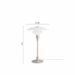 PH 3/2 Bordslampa Glossy Beige PH 3/2 Bordslampa Glossy Beige