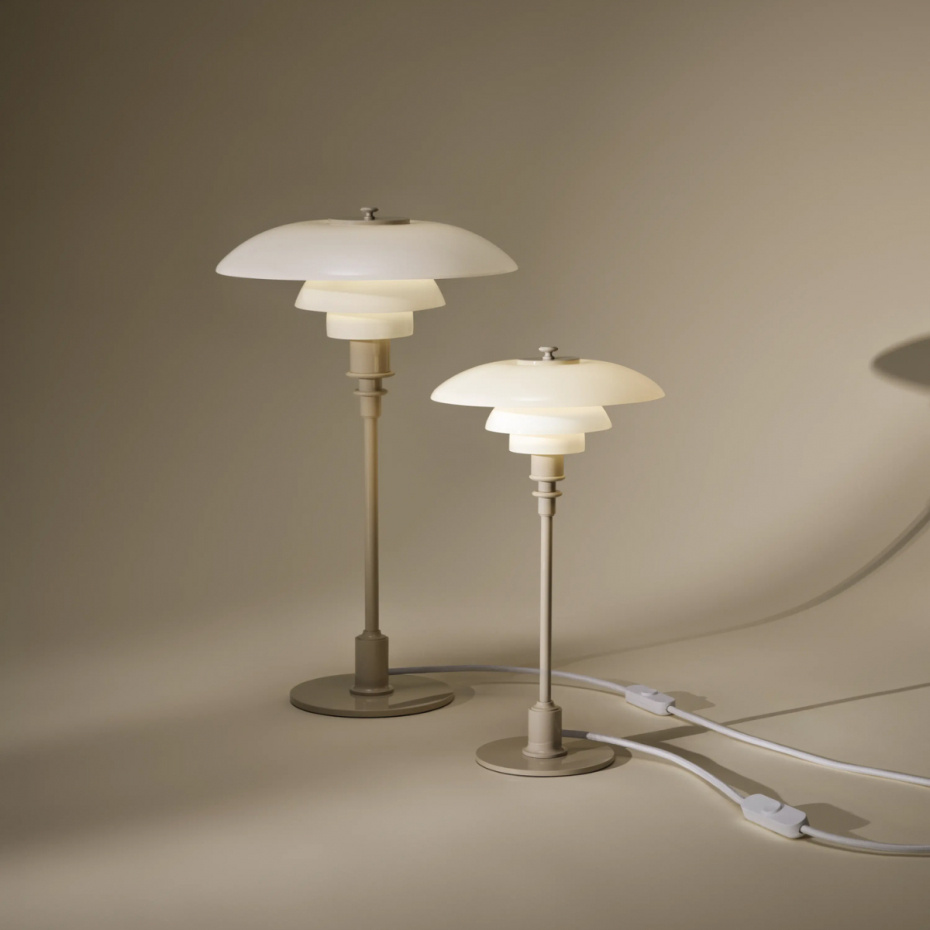 PH 3/2 Bordslampa Glossy Beige