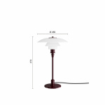 PH 3/2 Bordslampa Glossy Burgundy PH 3/2 Bordslampa Glossy Burgundy