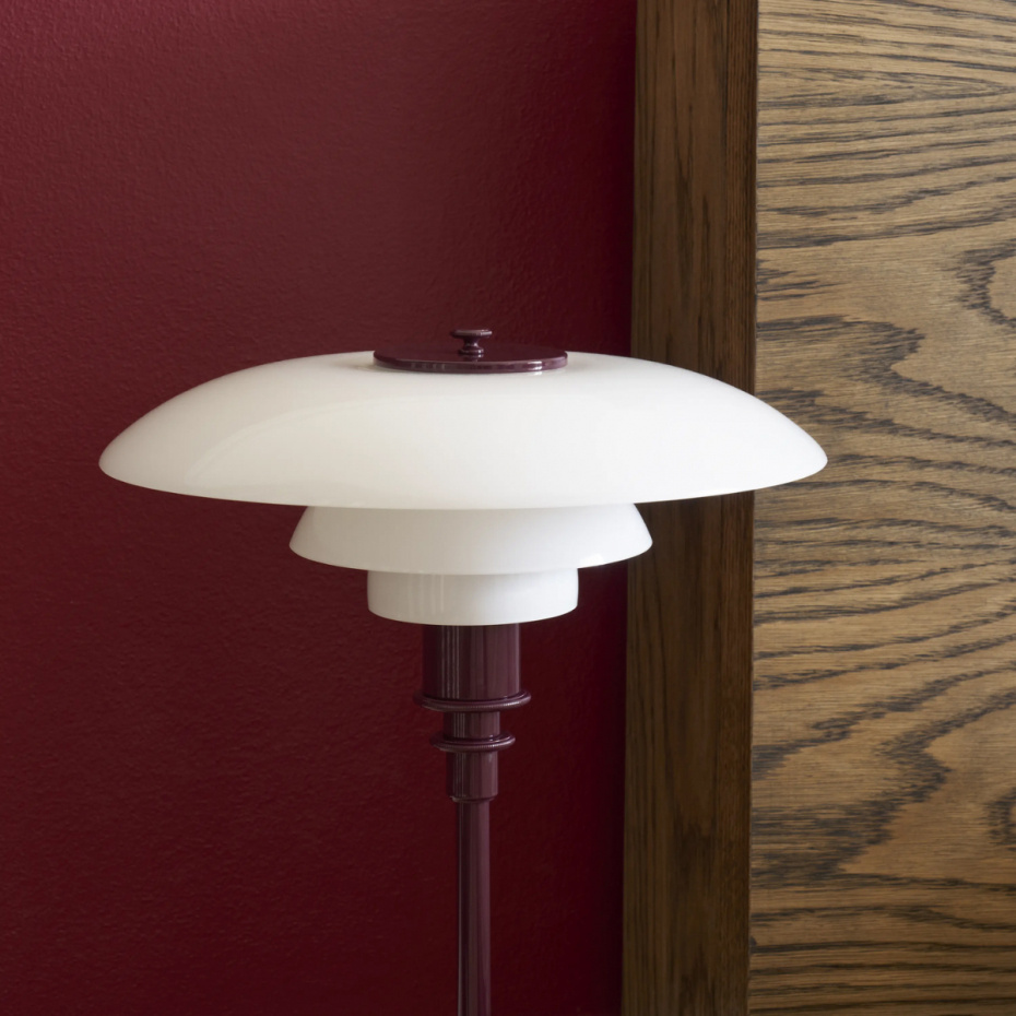 PH 3/2 Bordslampa Glossy Burgundy
