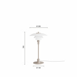 PH 2/1 Bordslampa Glossy Beige PH 2/1 Bordslampa Glossy Beige