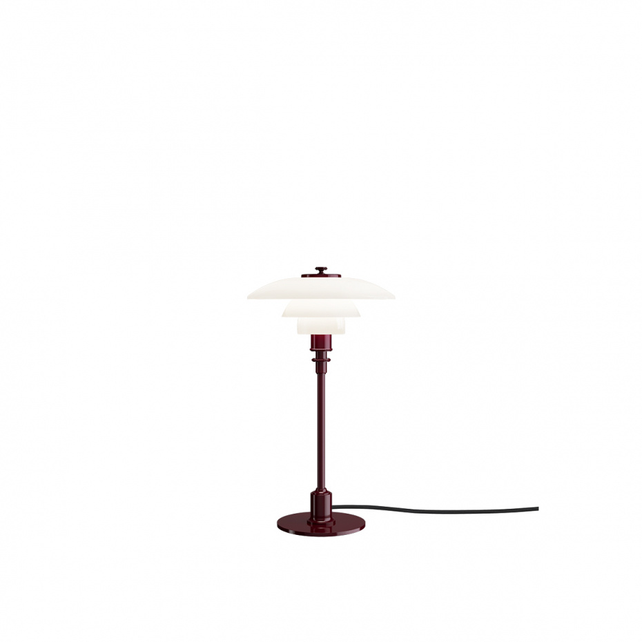 PH 2/1 Bordslampa Glossy Burgundy