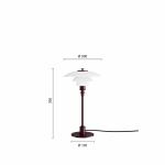 PH 2/1 Bordslampa Glossy Burgundy PH 2/1 Bordslampa Glossy Burgundy