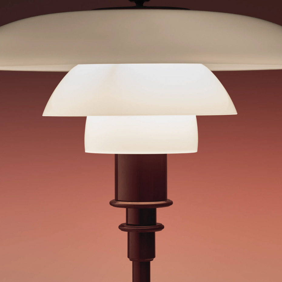 PH 2/1 Bordslampa Glossy Burgundy