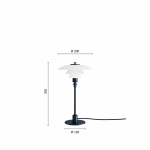 PH 2/1 Bordslampa Glossy Deep Blue PH 2/1 Bordslampa Glossy Deep Blue