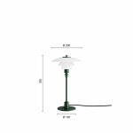 PH 2/1 Bordslampa Glossy Deep Green PH 2/1 Bordslampa Glossy Deep Green