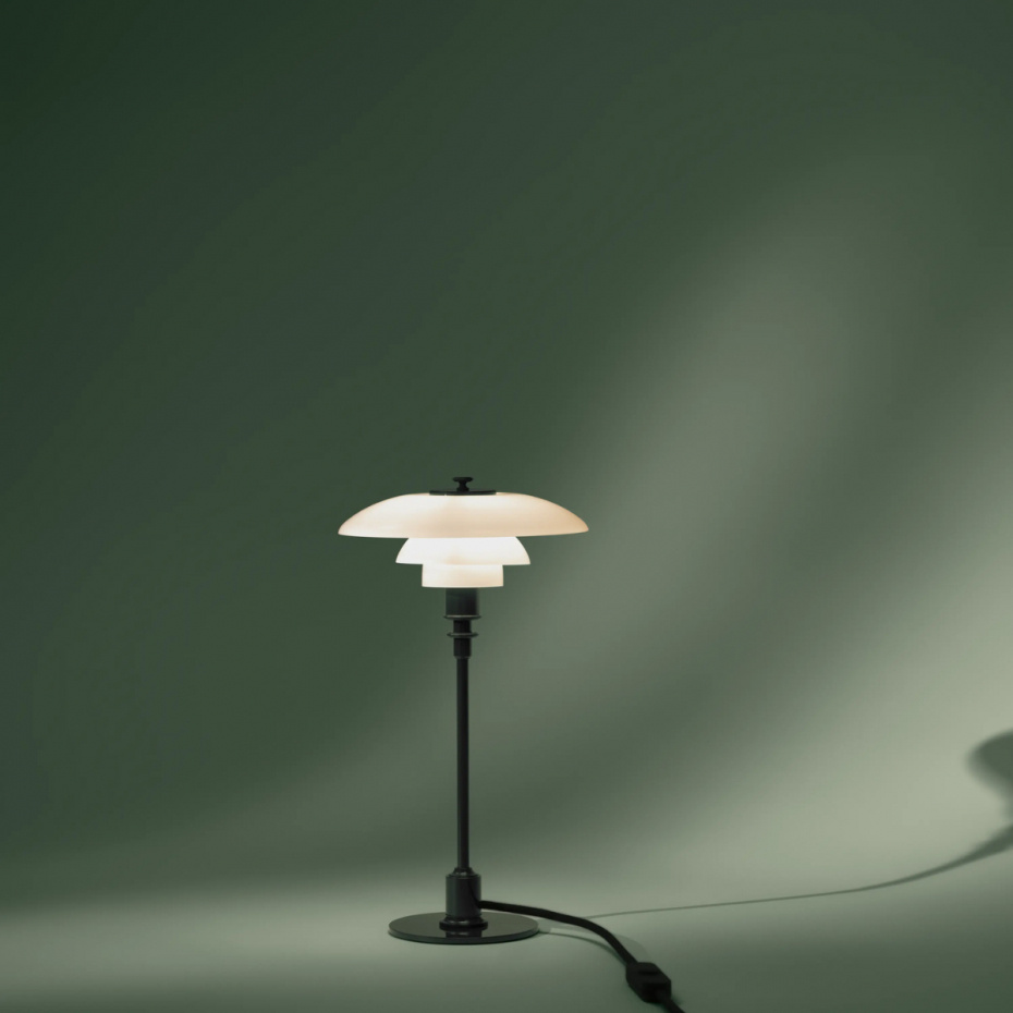 PH 2/1 Bordslampa Glossy Deep Green