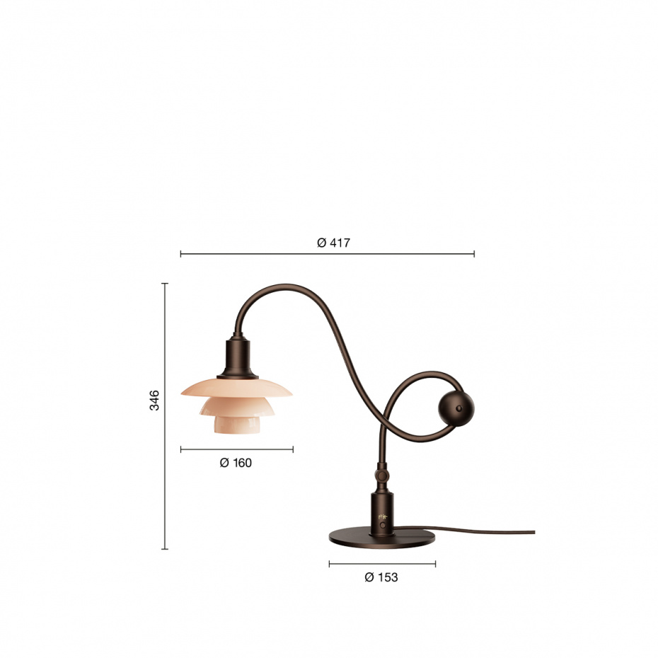 PH 1/1 Piano Bordslampa Dusty Terracotta Limited Edition 2026