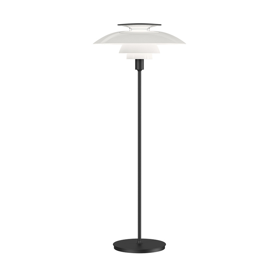 PH 80 Golvlampa White Opal Acryl/Black