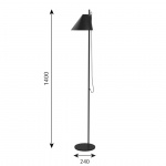 Yuh Golvlampa Black Yuh Golvlampa Black