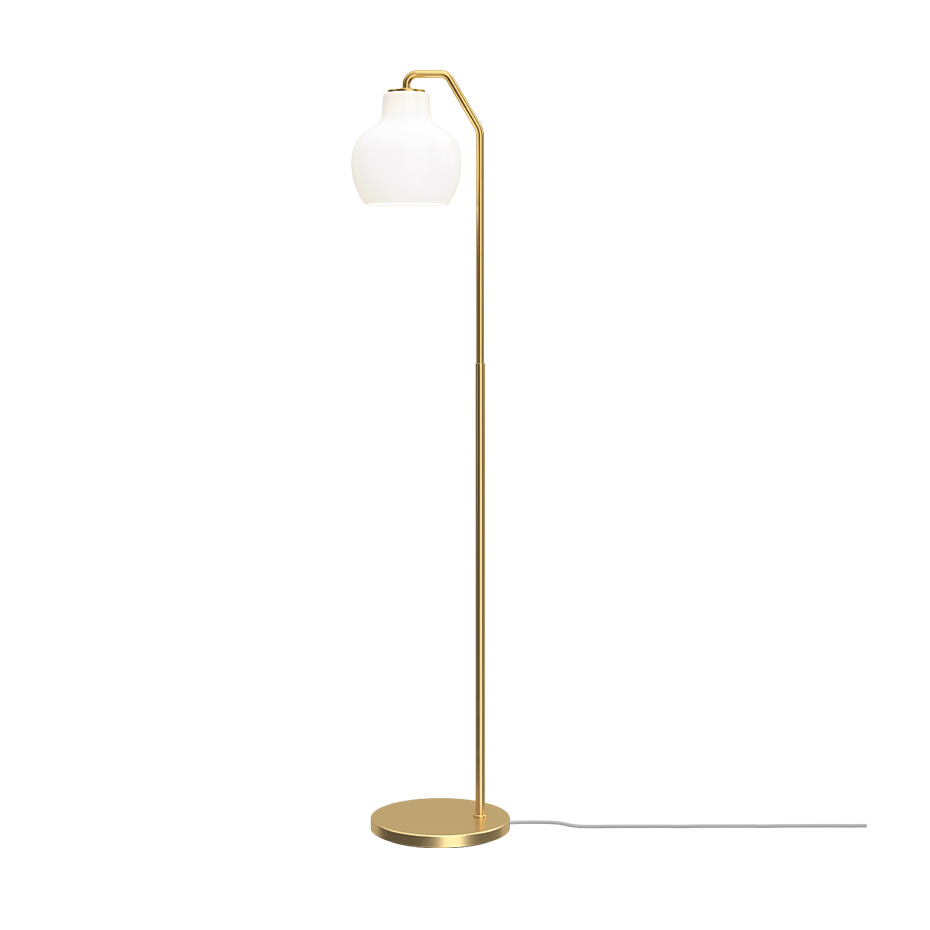 VL Ring Crown Golvlampa Brass/Opal Glass