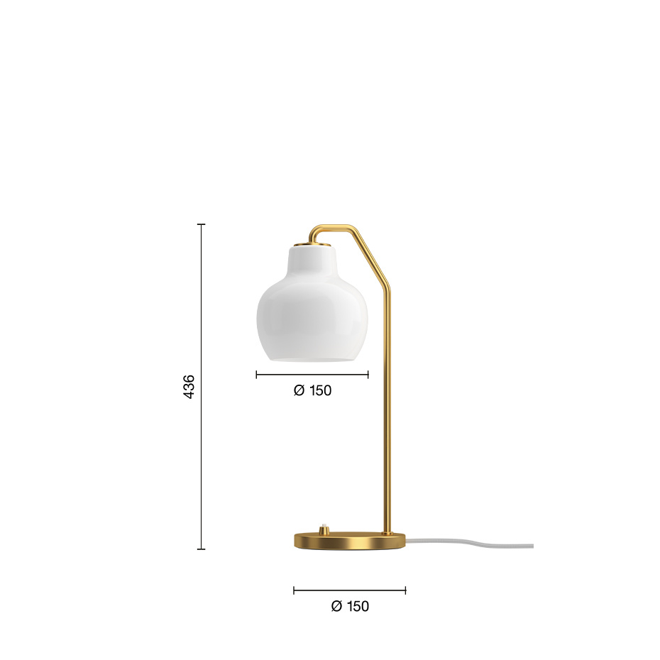 VL Ring Crown Bordslampa Brass/Opal Glass
