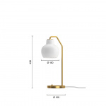 VL Ring Crown Bordslampa Brass/Opal Glass VL Ring Crown Bordslampa Brass/Opal Glass