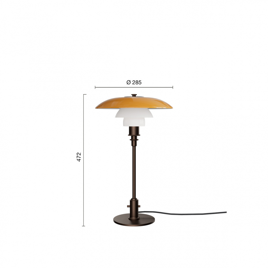 PH 3/2 Bordslampa Centenary Edition Amber/Opal White