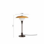 PH 3/2 Bordslampa Centenary Edition Amber/Opal White PH 3/2 Bordslampa Centenary Edition Amber/Opal White