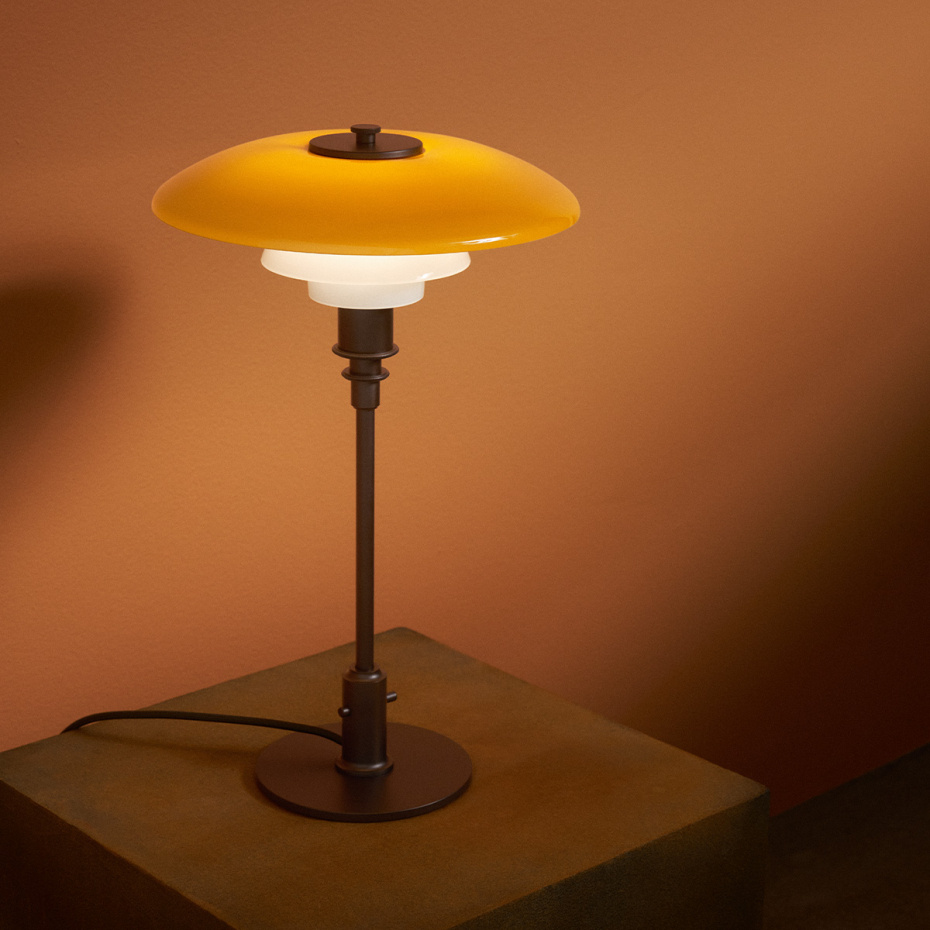 PH 3/2 Bordslampa Centenary Edition Amber/Opal White