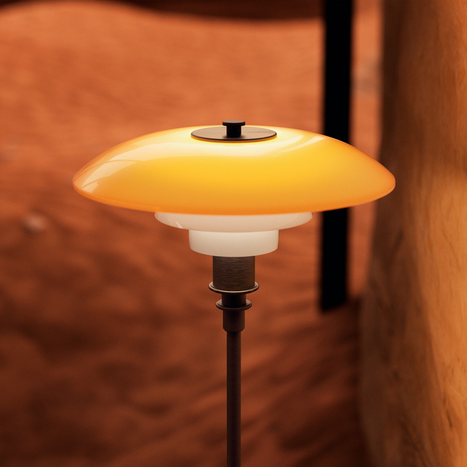 PH 3/2 Bordslampa Centenary Edition Amber/Opal White