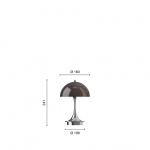 Panthella Ø160 Portable Bordslampa Original Opal Brown V3 Panthella Ø160 Portable Bordslampa Original Opal Brown V3