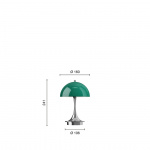 Panthella Ø160 Portable Bordslampa Original Opal Green V3 Panthella Ø160 Portable Bordslampa Original Opal Green V3