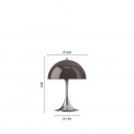 Panthella Ø250 Portable Bordslampa Original Opal Brown V3 Panthella Ø250 Portable Bordslampa Original Opal Brown V3