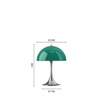 Panthella Ø250 Portable Bordslampa Original Opal Green V3 Panthella Ø250 Portable Bordslampa Original Opal Green V3