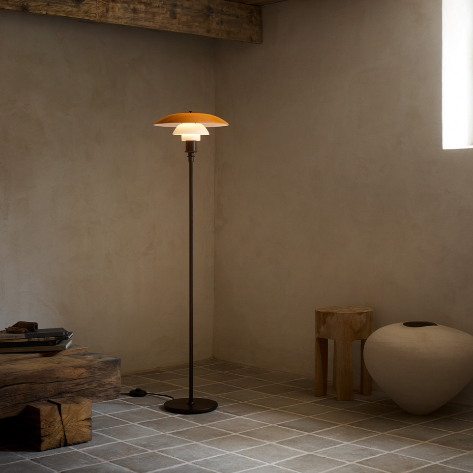 PH 3½-2½ Golvlampa Centenary Edition Amber/Opal White