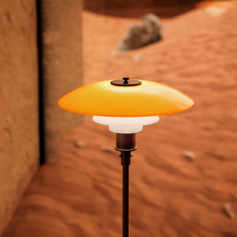 PH 3½-2½ Golvlampa Centenary Edition Amber/Opal White