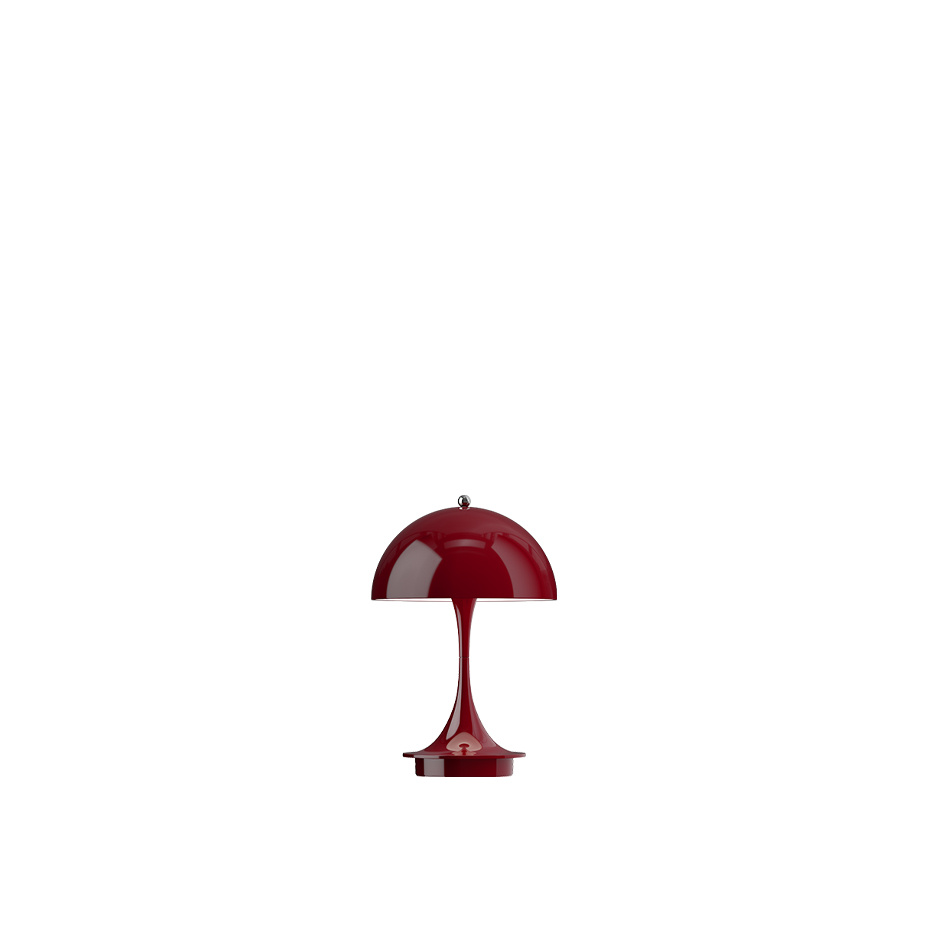 Louis Poulsen Panthella Ø160 Portable Bordslampa Opaque Burgundy V3