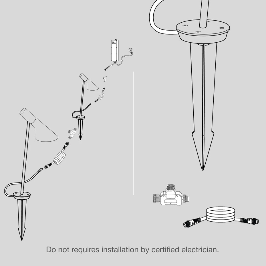 AJ Garden Pollare Short Black Med Jordspett