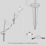 AJ Garden Pollare Long Black Med Jordspett AJ Garden Pollare Long Black Med Jordspett