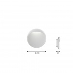 Flindt Ø200 Vägglampa White Flindt Ø200 Vägglampa White