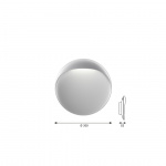 Flindt Ø300 Vägglampa Aluminium Flindt Ø300 Vägglampa Aluminium