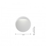 Flindt Ø300 Vägglampa White Flindt Ø300 Vägglampa White