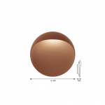 Flindt Ø400 Vägglampa Corten Flindt Ø400 Vägglampa Corten