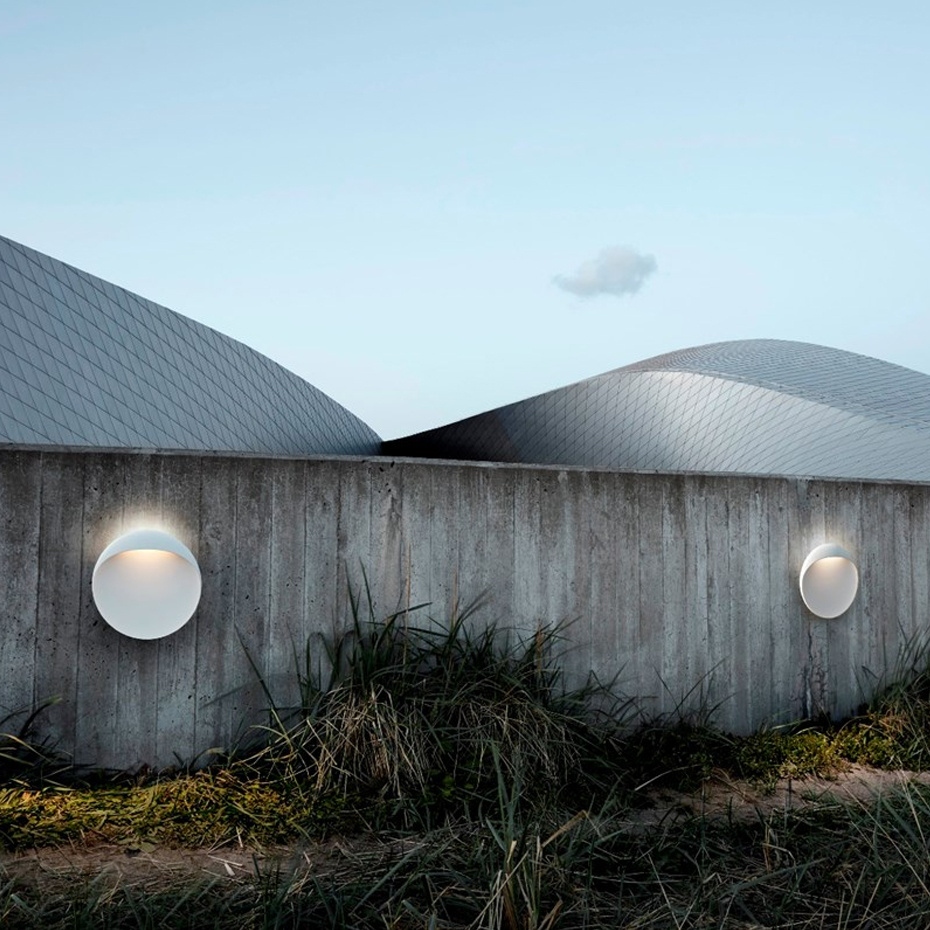 Flindt Ø400 Vägglampa Corten