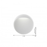 Flindt Ø400 Vägglampa White Flindt Ø400 Vägglampa White