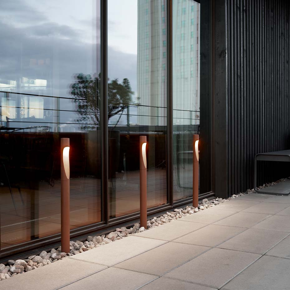 Flindt Garden Pollare Short Corten Med Ankarfäste