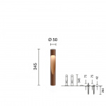 Flindt Garden Pollare Short Corten Med Jordspett Flindt Garden Pollare Short Corten Med Jordspett