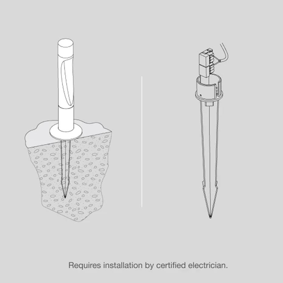 Flindt Garden Pollare Long Corten Med Ankarfäste