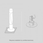 Flindt Garden Pollare Short Aluminium Med Fotplatta Flindt Garden Pollare Short Aluminium Med Fotplatta