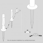 Flindt Garden Pollare Short Aluminium Med Jordspett Flindt Garden Pollare Short Aluminium Med Jordspett