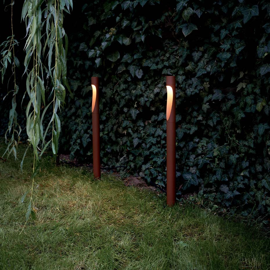 Flindt Garden Pollare Long Aluminium Med Ankarfäste