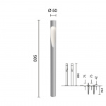 Flindt Garden Pollare Long Aluminium Med Jordspett Flindt Garden Pollare Long Aluminium Med Jordspett