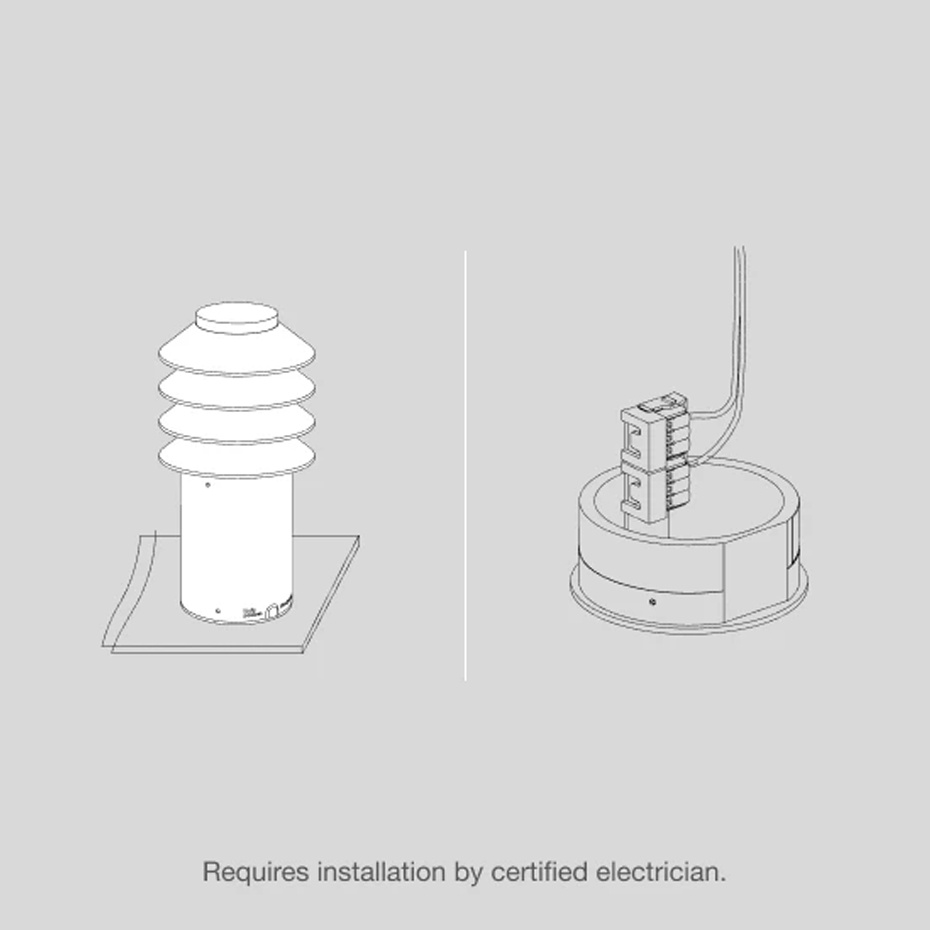 Bysted Garden Pollare Long Corten Med Fotplatta