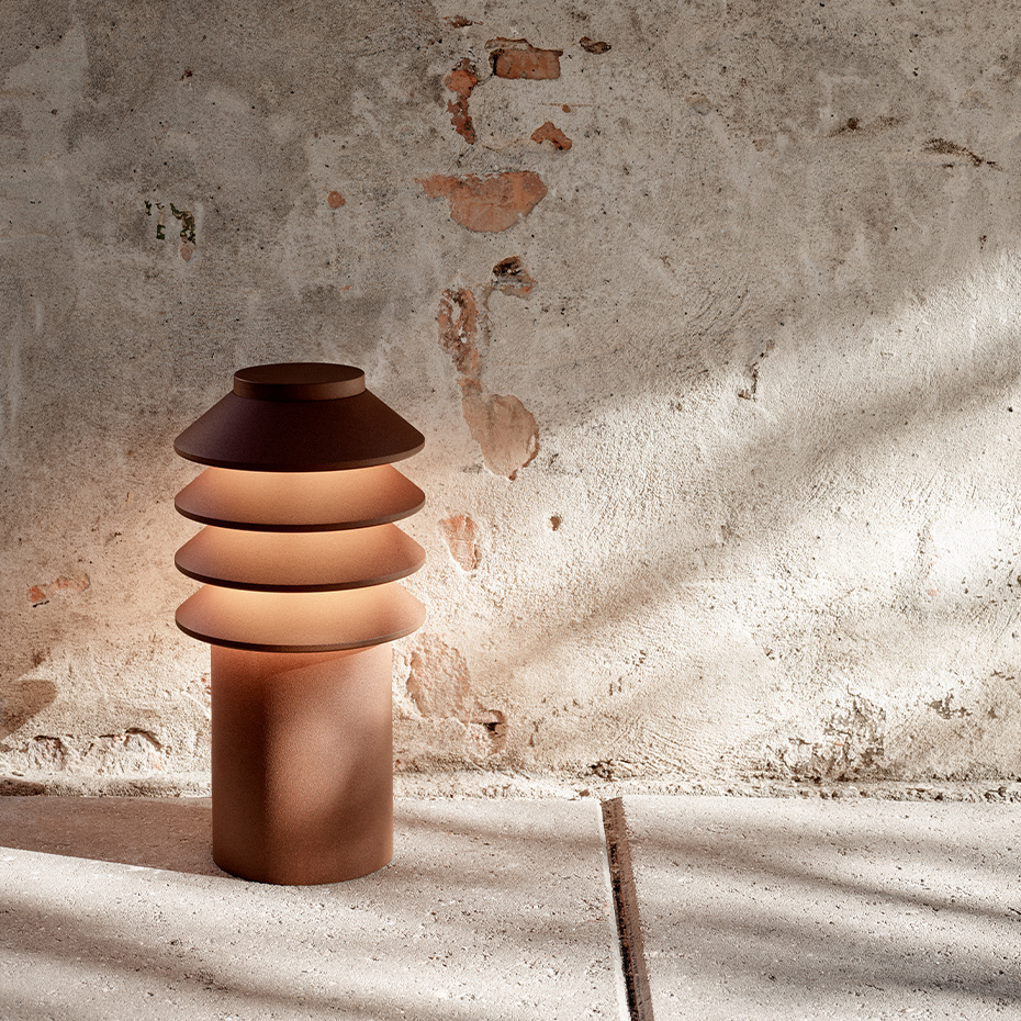 Bysted Garden Pollare Long Corten Med Ankarfäste