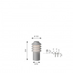 Bysted Garden Pollare Short Med Jordspett Bysted Garden Pollare Short Med Jordspett