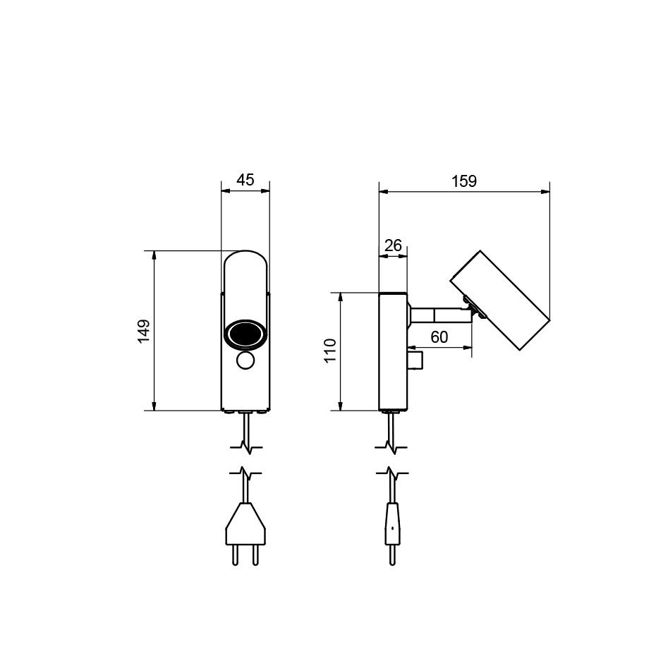 Cato Vägglampa Aluminium