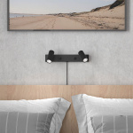 Cato Vägglampa Dubbel Mattsvart Cato Vägglampa Dubbel Mattsvart