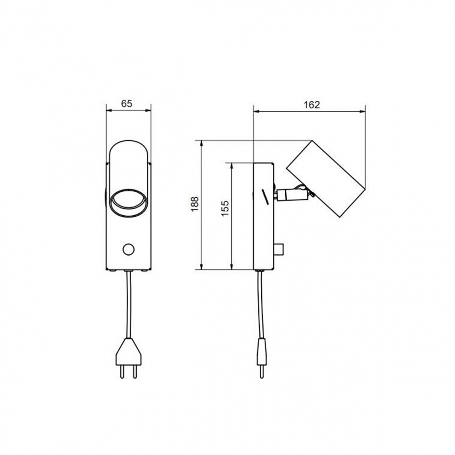 Tyson Vägglampa Svart Struktur